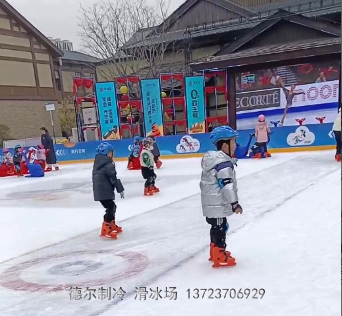 德爾制冷建造的溧水富城薈冰場